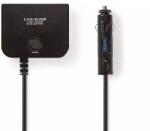 Nedis Multiplicator bricheta auto cu 3 iesiri 12V 4A +USB Nedis (DCPA001) - drumix