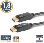 Delight Cablu DisplayPort v1.2 la DisplayPort v1.2 FullHD 1080p + MST 1.8m delight 20333A (20333A) - drumix