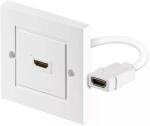 Goobay Priza de perete HDMI mama-mama alb ecranat Goobay (51722) - drumix