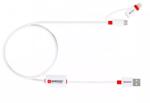 SKROSS Cablu USB Skross Buzz Line A tata - micro USB A tata 1m alb (CABLE-UUSB/BUZZ-1.0WE-SKRS) - drumix