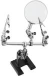 REBEL Unealta ajutatoare cu lupa 60mm 3 dioptrii si clesti reglabili 110mm pentru lipire Rebel NAR0044 (NAR0044) - drumix