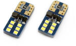 AMiO Set becuri auto cu LED CANBUS UltraBright compatibil T10e W5W 12 SMD Alb 12/24V, destinat competitiilor auto sau off-road (AM01638)