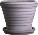 Bergs Potter Ghiveci Planet Neptune 21 cm gri cu suport (PLAG21S)