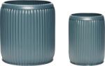 Hübsch Ghiveci Hübsch verde închis din metal 2 buc (390802)