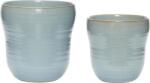 Hübsch Măști pentru ghivece Hübsch bleu ceramice 2 buc (671303)