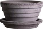 Bergs Potter Ghiveci Planet Mars 12 cm gri cu suport (PLAG12S)