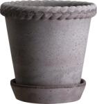 Bergs Potter Ghiveci Emilia 21 cm gri cu suport (EG21S)