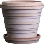 Bergs Potter Ghiveci Planet Jupiter 25 cm roz cu suport (PLAR25S)