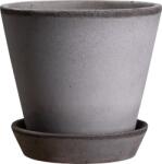 Bergs Potter Ghiveci Julie 10 cm gri cu suport (JG10S)