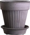 Bergs Potter Ghiveci Simona 12 cm gri cu suport (SG12S)