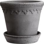 Bergs Potter Ghiveci Københavner 25 cm gri cu suport (KG25S)