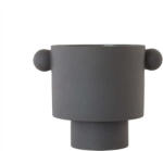 OYOY Ghiveci decorativ Inka Kana, 22 cm, antracit (L10236)