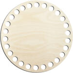 Kreatywne Myślenie Horgolt kosár alap rétegelt lemezből, kerek fenéklap, 20 cm-es horgoláshoz (26664)