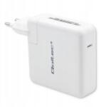 Qoltec 51709 univerzális töltő mobil eszközökhöz, fehér, váltóáram (51709)