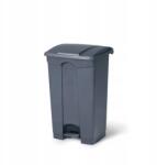 Amerbox Pedálos kosár 68 L polipropilénből, emelhető fedéllel, szürke (691151)