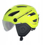 ABUS Casca de protectie Abus Pedelec 2.0 ACE, galben, M 52-57cm, cu viziera si lumini LED (10081928-01)