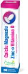 NATURALIS Ca+Mg+Zn + Vitamina D, 20 comprimate efervescente, Naturalis