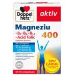 Doppelherz Magnesium 400 + Acid folic + Vitamina B1+B6+B12, 30+10 comprimate, Doppelherz