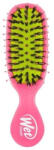 Wet Brush Perie de par Shine Enhancer Mini pentru stralucire, Roz, 1 bucata