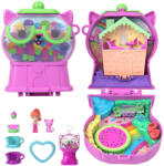 Mattel Polly Pocket, Gumball Kitty, set compact cu papusa si accesorii Papusa