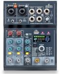 Soundsation - MIOMIX 4LS 4-csatornás keverő Digitális Effekttel, Lejátszóval, OTG és Audio Interfésszel