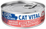 Cat Vital Soft Paté Mousse beef & chicken 85 g