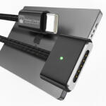 Prestige Charge Cablu de Incarcare Magsafe 3, PRESTIGE CHARGE, pentru Apple Macbook Air / Pro, 140W, PD 3.1, Indicator LED, Textil Rezistent, 2m, Negru