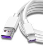 Prestige Charge Cablu USB la USB-C pentru Date si Incarcare Rapida 5A, PRESTIGE CHARGE, SuperCharge 55W (40W/22.5W) pentru Huawei & Honor, 2m, Alb