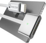 Prestige Charge Cablu de Incarcare Magsafe 3, PRESTIGE CHARGE, pentru Apple Macbook Air / Pro, 140W, PD 3.1, Indicator LED, Textil Rezistent, 2m, Alb