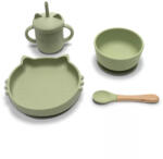 Lorelli Természetes szilikon 4 db-os étkészlet - Fresh Green