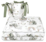 Babastar BS Ágyneműgarnitúra 3 részes - Szivárványos Elefánt bézs