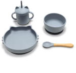 Lorelli Természetes szilikon 4 db-os étkészlet - Grey