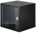 ASSMANN Rack Digitus Cabinet metalic, Digitus, 19" 12U, 600x600cm, cu usi din sticla, neasamblat (DN-37111)