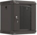Lanberg Rack LANBERG Sfat instalare rack 10" 6U 300x300mm, cu usi din sticla, negru, set flat pack (WF11-3306-10B)