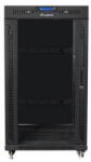 Lanberg Rack LANBERG Cabinet metalic, Lanberg, 19" 22U, 600x600, negru, usi din sticla (FF01-6622-12BL)