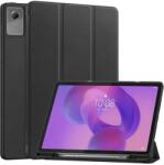 Gigapack Lenovo Idea Tab Plus (TB361FU) tok álló, bőr hatású (aktív flip, trifold, asztali tartó, ceruza tartó) fekete (GP-180679)
