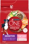ONE Sensitive Medium/Maxi Hrană pentru câini adulți bogată în somon cu orez 2, 5 kg