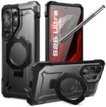 SUPCASE Samsung Galaxy S26 Ultra (SM-S948) unicorn beetle grip mag defender (erős ütésálló, kitámasztó, magsafe) fekete (GP-180920)