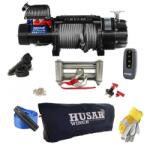 Husar Winch Troliu Husar Winch 22000lbs (9072kg) 24V Cablu de Oțel 28.5m