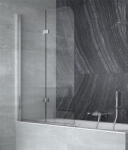 Besco AVIGO 2 részes kádparaván, clear üveg 100x145