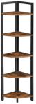 VASAGLE Raft colțar metalic, 5 polițe, design industrial, 150 cm (LLS803B01) Raft