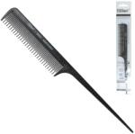 Eurostil Fésű Iron - Tupírozáshoz, Műanyag tűs véggel, Fekete 21, 3cm 09252