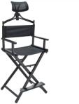 CODA'S Beauty Sminkes szék összecsukható fejtámlával E1311 Fekete