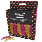 Sibel Csipesz Krokodil - Glossy Lips Sárga-Rózsaszín 11cm 6db/cs