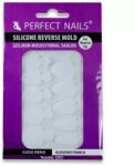 Perfect Nails szilikon mosolyvonal sablon - 12db- Klasszikus francia