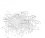 Sibel Szilikon Hajgumi - Átlátszó , dobozos 500db P000620