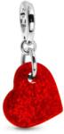 PANDORA Moments 793348C01 Opálfényű vörös szív függő charm (Ag925/1000, 1 g)