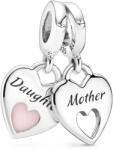 PANDORA 799187C01 Dupla osztott szív függő charm (Ag 925/1000, 2, 88 g)