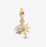 PANDORA Moments 763588C01 Északi Sarkcsillag laboratóriumi gyémánt függő charm (Ag925/1000, 1, 8 g)