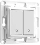 Shelly Întrerupător de perete cu 2 butoane Shelly Wall Switch 2 Alb, compatibil cu Shelly 1, 1PM, Plus și Dimmer (3800235266199)